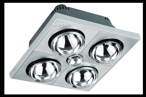 Đèn sưởi Han's 4 bóng - công suất 1000W